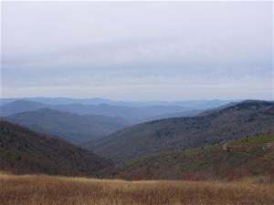 Mountains on horizon